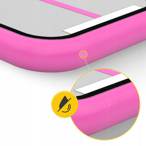  Мат надувной гимнастический 4FIZJO Air Track Mat 400 x 100 x 15 см White/Pink (P-5907739311788) - фото №7